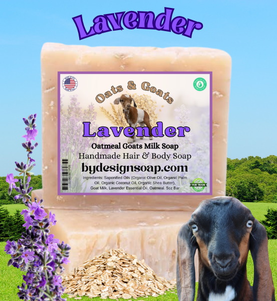Lavender*Oats & Goats Soap *All Natural Homemade Goats Milk Soap (4oz)