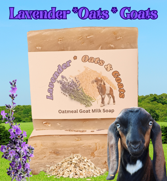 Lavender*Oats & Goats Soap *All Natural Homemade Goats Milk Soap (4oz)