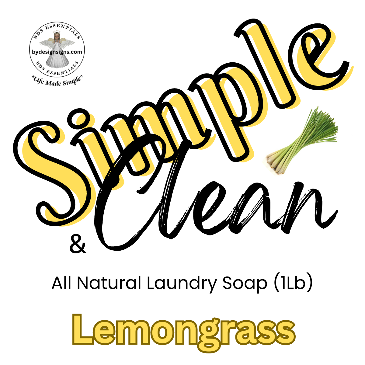 BDS All-Natural Laundry Soap *Lemongrass (1lb)