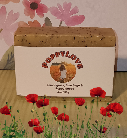 BDS PoppyLove *Vivid Natural Goats Milk Soap (4oz)