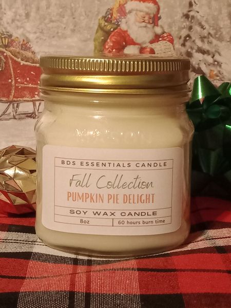 BDS Pumpkin Pie Delight *Wood Wick Soy\Wax Candle (8oz)