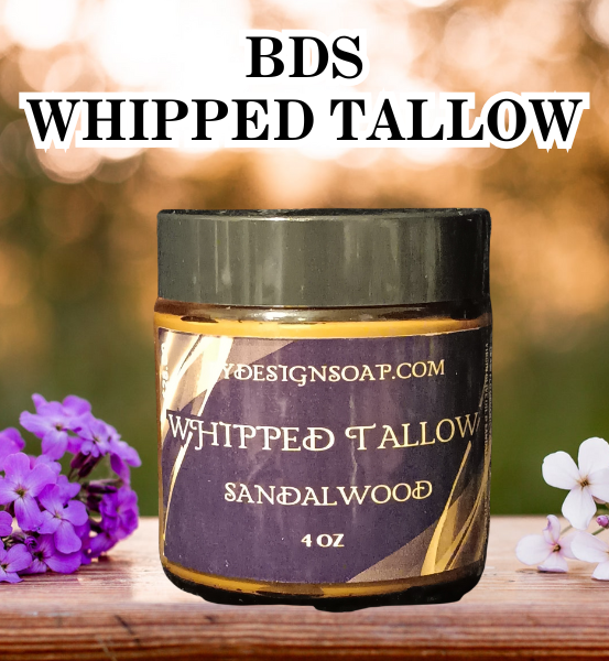 BDS *Whipped Tallow (4oz) Lavender, Sandalwood & Unscented