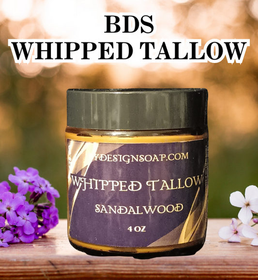 BDS *Whipped Tallow (4oz) Lavender, Sandalwood & Unscented