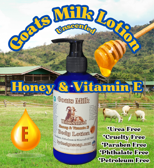 Goats Milk Face & Body Lotion *Honey & Vitamin E (8oz)