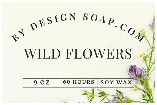 BDS Wild Flowers *9oz Amber Jar Candle, Wood Wick *BTQ