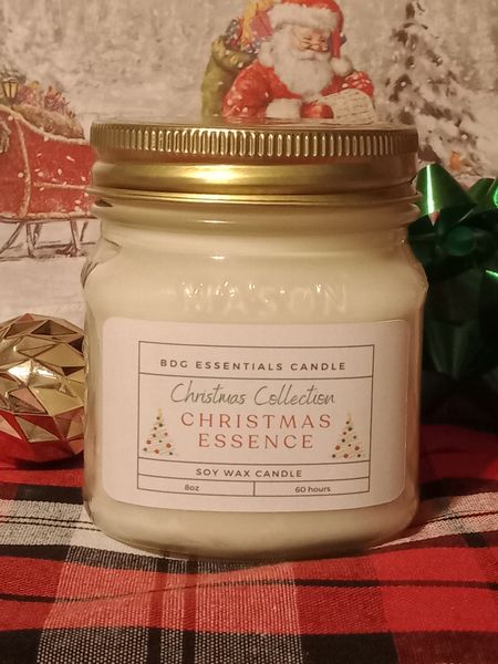 BDS Christmas Essence  *Wood Wick Soy\Wax Candle (8oz)