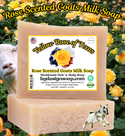 Yellow Rose of Texas *Homemade Goats Milk Natural Soap (4oz)
