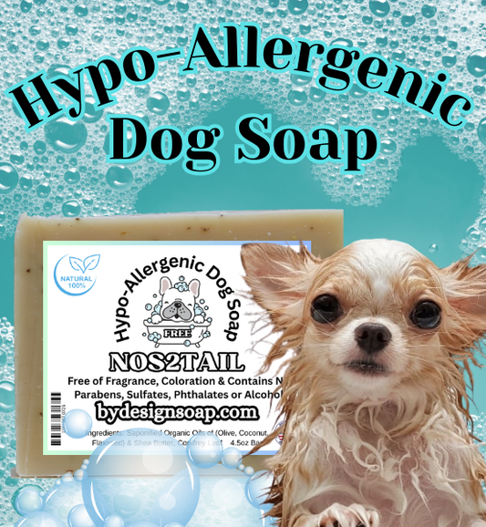 NOS2TAIL Natural Dog Soap (Hypo-Allergenic) *4.5oz Bar